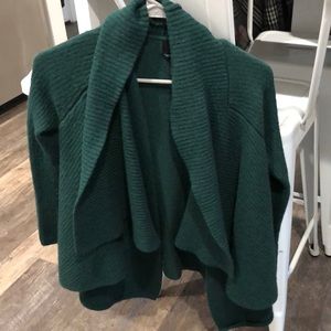 Dark Green Cynthia Rowley Cardigan